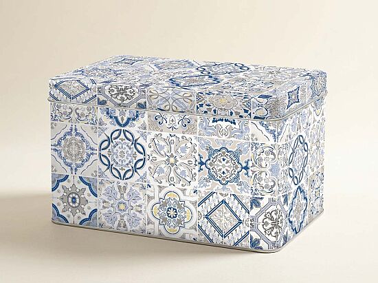 0080 CADB TENEKE BİSKÜVİ KUTUSU 22 X 14 X 13 CM - MAV - 1