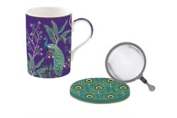 0105 IMPP Fine China Porselen Kupa Metal Demlikli ve Kapaklı 350 ml - 2