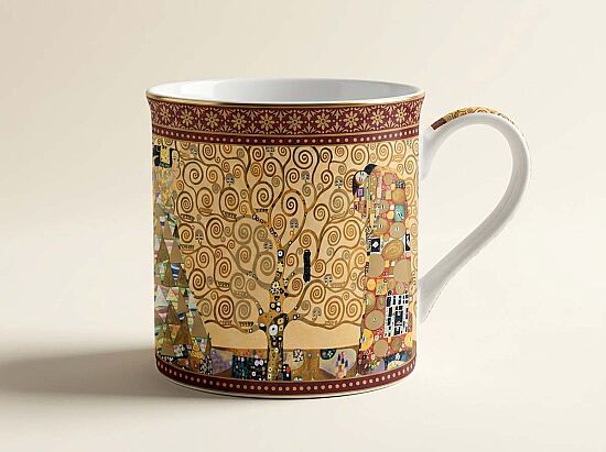 0170 KLI2 Fine China Kulplu Bardak 300 ml - The Tree of Life - 1