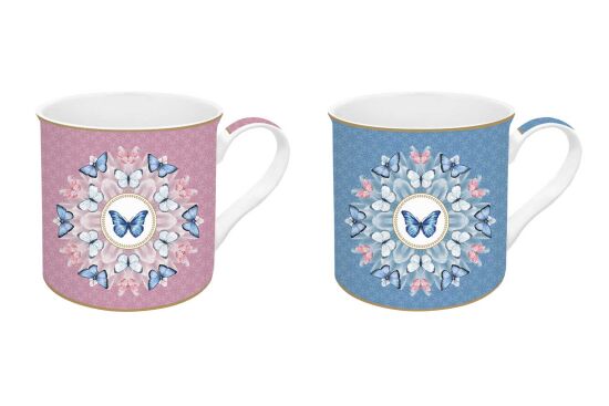 0178 SPAR 2'li Fine China Porselen Kulplu Bardak Seti 300 ml - 2