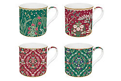 0179 ECLE 4'lü Fine China Porselen Kulplu Bardak Seti 300 ml - 2