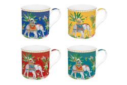 0179 MARA 4'lü Fine China Porselen Kulplu Bardak Seti 300 ml - 2