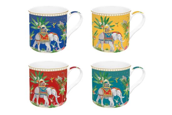 0179 MARA 4'lü Fine China Porselen Kulplu Bardak Seti 300 ml - 2