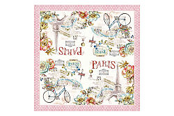 0414 PARF 20'Lİ MODA KAĞIDI 33X33 PARİS FLOWER - KERVAN