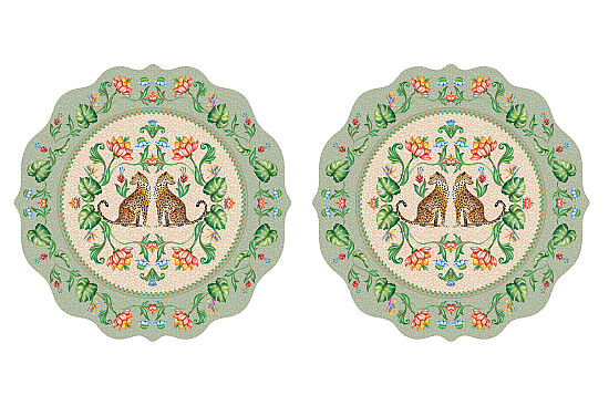 0573 JVIB 2'li Amerikan Servis Seti 34,5 x 34,5 cm - 2