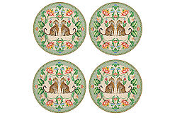 0924 JVIB 4'lü Porselen Pasta Tabağı Ø 19 cm - 2