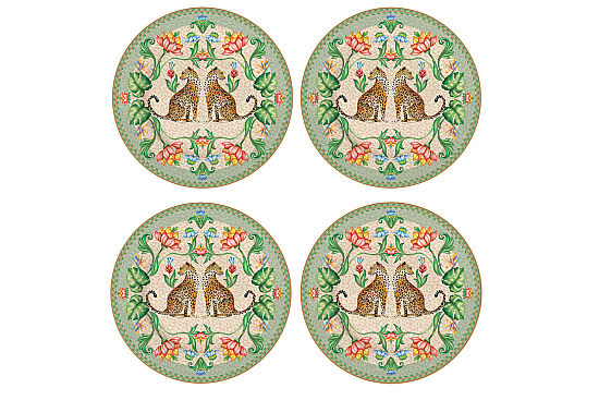 0924 JVIB 4'lü Porselen Pasta Tabağı Ø 19 cm - 2
