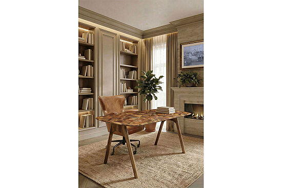 1106-ZY-1D DAMON OFİS SANDALYESİ KAHVE B65 64x73x88cm - 3
