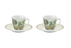 1107 CEYL 2'Lİ PORSELEN KAHVE FİNCANI 80 ML & TABAĞI SETİ - 2