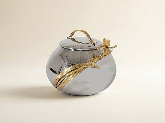 14889 DEKORATIF KASE GOLD IRIS KOLEKSIYON 16x16x14cm - 1