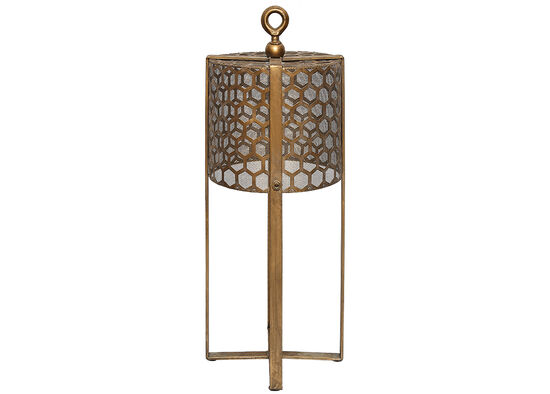 181707-A82 METAL YER LAMBASI 23x23x61.5cm - 5