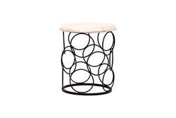 SIYAH METAL SEHPA KUCUK BEYAZ 34x34x38cm 2231-RAL-008576-TK-9044-12362 - 3