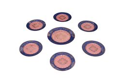 2648DB-26PP-10.5 PASTA SETI MAVI (1ADET 27cm- 6ADET 20cm TABAK) - 4