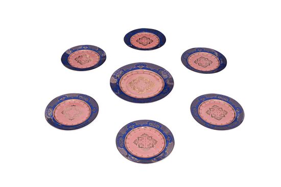 2648DB-26PP-10.5 PASTA SETI MAVI (1ADET 27cm- 6ADET 20cm TABAK) - 4
