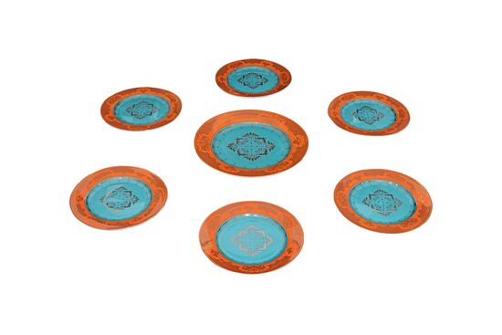 2648OR-26PP-10.5 PASTA SETI TURUNCU (1ADET 27cm- 6ADET 20cm TABAK) - 4