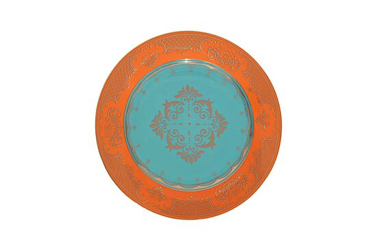 2648OR-26PP-10.5 PASTA SETI TURUNCU (1ADET 27cm- 6ADET 20cm TABAK) - 2