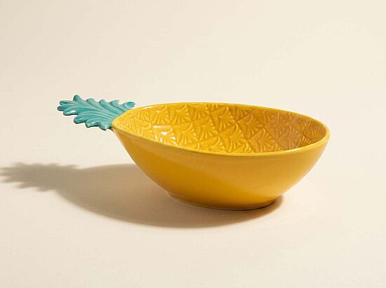 3023 PIYG Porselen Kase 22,5 x 14,5 cm - Sarı- Yeşil - 1
