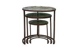 3'LÜ ZİGON SEHPA KAHVERENGİ 50x50x50cm / 40x40x40cm / 30x30x30cm JF230938-JF232307R - 5