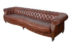 6018-300 DÖRTLÜ KOL.DERİ KAPİTONE ESK. KAHVE 100x300x73cm - 4