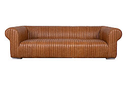 6036-3D UCLU KOLTUK DERI DILIMLI KAHVE 110x260x70cm - 7