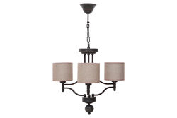 (649-3) 3 KOLLU SAPKALI AVIZE 63x90cm BAKIR ANTİK - 2