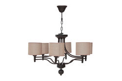 (649-6) 6 KOLLU SAPKALI AVIZE 75x100cm BAKIR ANTİK - 2