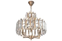 771-53 KUBBELİ CAMLI AVİZE 53cm KOYU ANTİK - 3