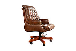858B DERI OFIS SAND KAPITONE ESK.KAHVE 70x83x110cm 611DB - 5