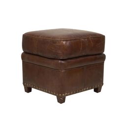 867ST DERI PUF ESKITILMIS KAHVE 50x50x45cm 611DB - 2