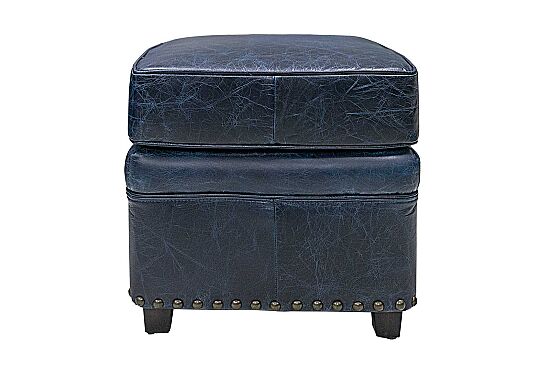 867ST DERI PUF MAVI 50x50x45cm - 2