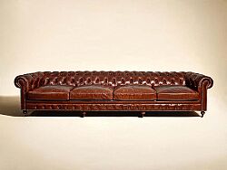 880A-AB-403 CHESTER DERİ KOLTUK DÖRTLÜ KAHVE 94x403x79cm - KOLTUK DÖRTLÜ
