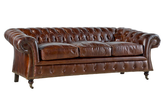 8819-3D CHESTER DERI KOLTUK UCLU KAHVE 89x207x73cm 611DB - 5