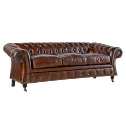 8819-3D CHESTER DERI KOLTUK UCLU KAHVE 89x207x73cm 611DB - 4