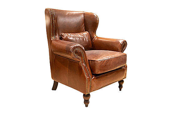 890 DERI BERJER ESKITILMIS KAHVE 90x80x95cm 611DB - 6