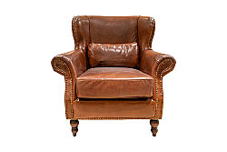 890 DERI BERJER ESKITILMIS KAHVE 90x80x95cm 611DB - 5