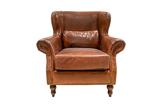 890 DERI BERJER ESKITILMIS KAHVE 90x80x95cm 611DB - 5