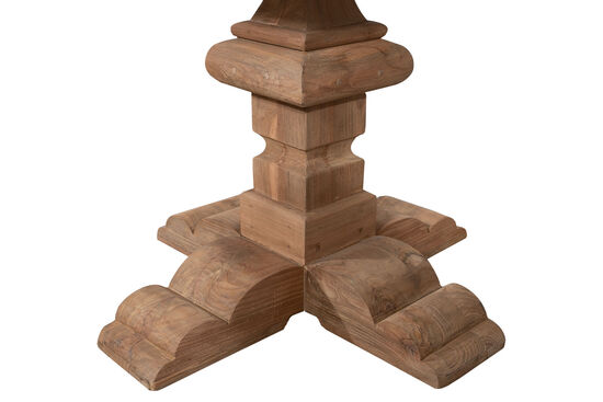 AGRON YEMEK MASASI KARE TEAK 110x110x78cm - 4