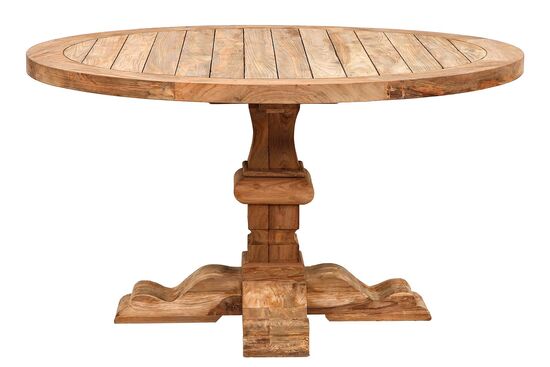 AGRON YUVARLAK YEMEK MASASI TEAK 140x78cm - 4