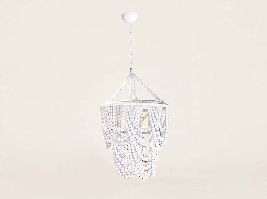 AHSAP BONCUKLU AVIZE BEYAZ 40x40cm - 1