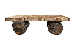 AHŞAP DİKDÖRTGEN SEHPA 100x160x50cm - 4