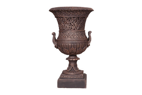 AJURLU KUPA VAZO BRONZ 30X48 CM - 2