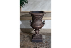 AJURLU KUPA VAZO BRONZ 30X48 CM - 4
