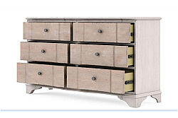 ALCOVE DRESSUAR KREM-KAHVE 6 ÇEKMECE 51x174x96.52cm 321130-2801 - 9