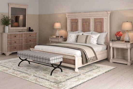 ALCOVE YATAK+ 2 KOM.KREM-KAHVE 180x236x183cm 321135-2801FB-HB-RS-321141-2817 - 5