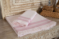 ALORI PESTAMAL HAVLU SET 2 PRC BORDO (50X80 + 70X140) - KERVAN