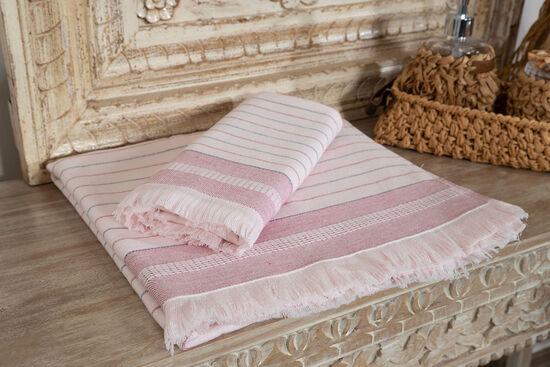 ALORI PESTAMAL HAVLU SET 2 PRC BORDO (50X80 + 70X140) - 1