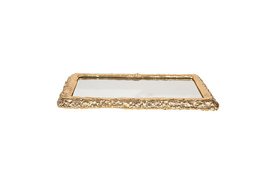 ANYMOON Aynalı Dikdörtgen Tepsi -S 39x24x3 CM SB-16707 - 2