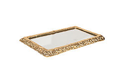 ANYMOON Aynalı Dikdörtgen Tepsi -S 39x24x3 CM SB-16707 - 3