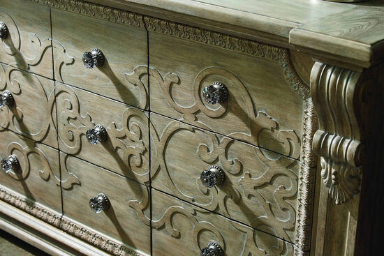 ARCH SALVAGE KONSOL 9 ÇEKMECE 54x193x104cm 233131-2802 - 2