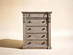ARCH SALVAGE ŞİFONYER 5 ÇEKMECE KAHVE 51x116x148cm 233150-2802 - KERVAN